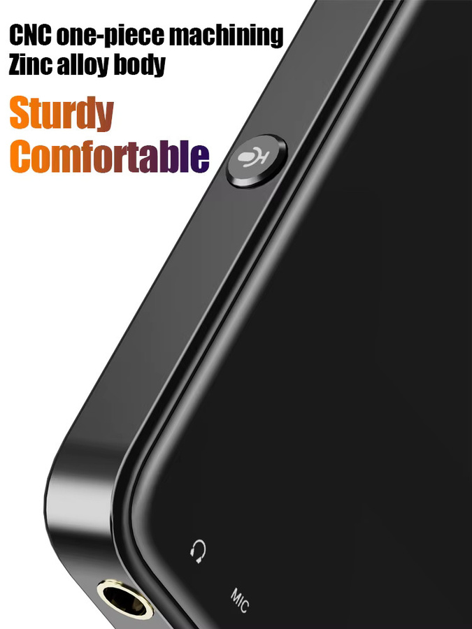 Famue MP3-Player mit Android 15, 5,2-Zoll-Bildschirm, 6GB RAM, 64GB ROM, Octa-Core MT6769, WLAN und Bluetooth 5.0, Schwarz - Bild 2