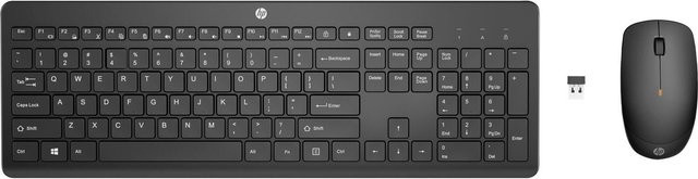 HP 235 Kabelloses Tastatur-und-Maus-Set in Schwarz mit QWERTZ-Layout für EliteBook und ProBook Modelle - Bild 1
