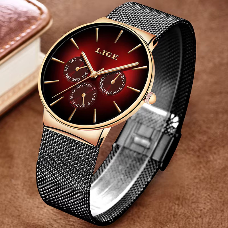 LIGE Armbanduhr, Quarz, Edelstahl, Damen - Bild 4
