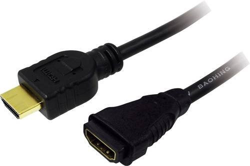 LogiLink HDMI Verlängerungskabel 4K UHD Schwarz, Länge: 2,00 m - Bild 1