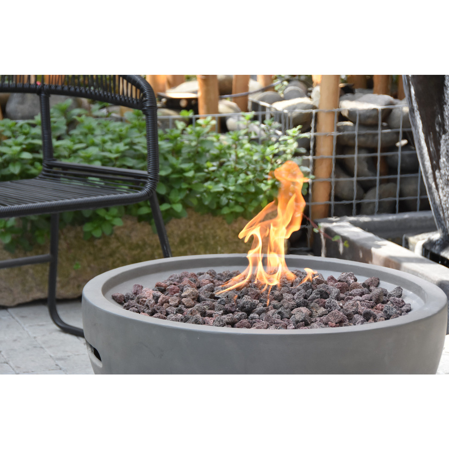 Elementi Gasfeuerstelle Nantucket in Beton-Optik aus Faserbeton, grau, B: 67,5 cm, T: 67,5 cm, H: 35 cm - Bild 2