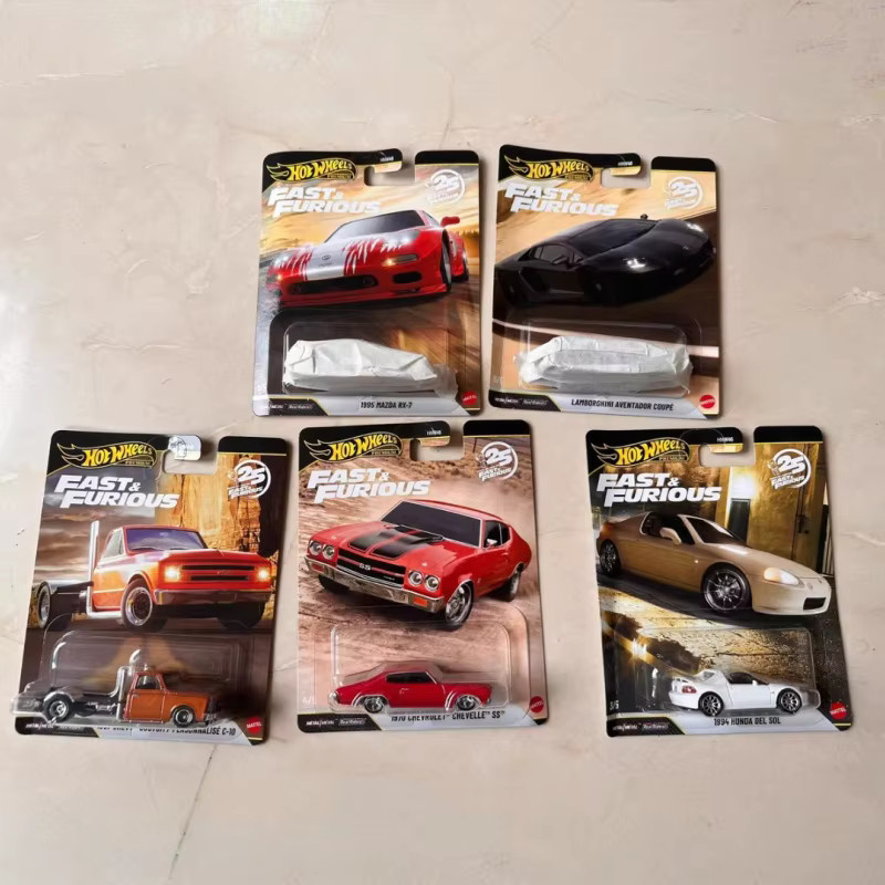 Hot Wheels Fast & Furious Car Culture Mazda RX-7 Modellauto, rot - Bild 3