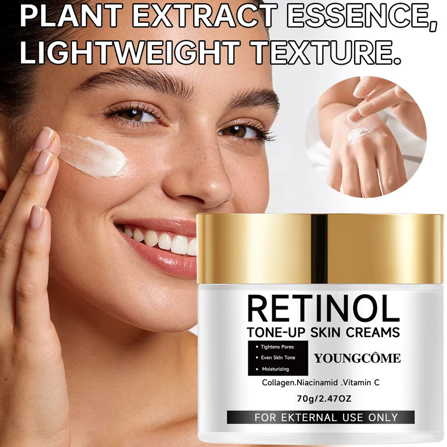 YOUNGCOME Retinol Tone-Up Cream, Gesicht, Kollagen, Niacinamid, Vitamin C - Bild 3