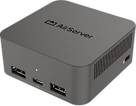 Legamaster AirServer Connect 3 Screenshare System in Schwarz mit 3840 x 2160 px, bis zu 12 Streams, HDMI, USB-C, LAN und Wi-Fi, B: 7,8 cm, T: 7,8 cm, H: 3,4 cm - Bild 1