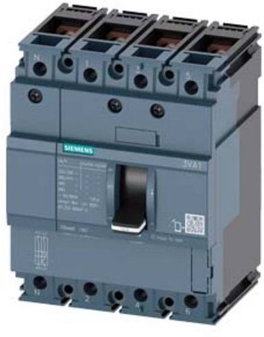 Siemens 3VA1163-6ED42-0AA0 Leistungsschalter in Grau mit einem Einstellbereich von 63 bis 63A und einer maximalen Schaltspannung von 690 V/AC - Bild 1
