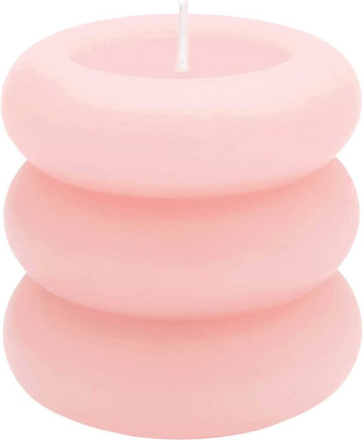 Rico Design Stumpenkerze Ring in Apricot aus Paraffin - Bild 1