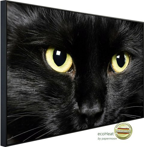 papermoon Infrarotheizung EcoHeat Katze in Bunt mit Matt-Effekt, App-Steuerung und Überhitzungsschutz - Bild 1