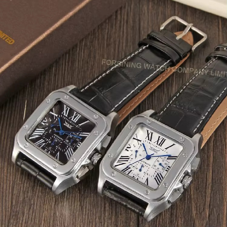 T-WINNER Chronograph, Automatik, Edelstahl, Bicolor, Leder, Herren - Bild 3