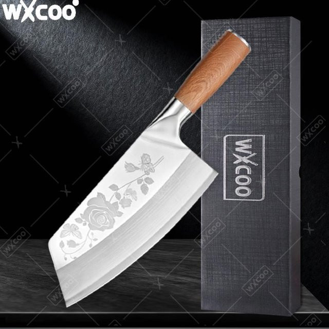 WXCOO Küchenmesser aus Edelstahl als Fleischbeil und Kochmesser in Silber - Bild 1