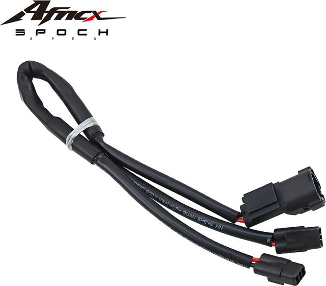 AFNCX Motorrad-Schnellverbindungskabel in Schwarz, passend für VERSYS 650 und Versys 1000, Stecker-Verlängerungsadapter aus feuerhemmendem PVC - Bild 1