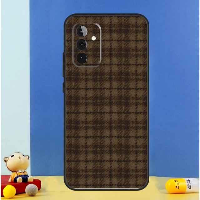 Braun karierte Handyhülle für Samsung Galaxy A-Serie (A12 bis A56) - Bild 1