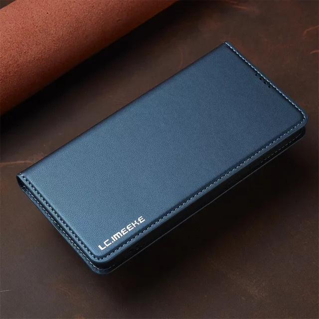 Leder Flip Cover Multi-Card Wallet Handyhülle für Samsung Galaxy S25 Ultra S24 S23 S22 S21 Plus in Rot - Bild 1