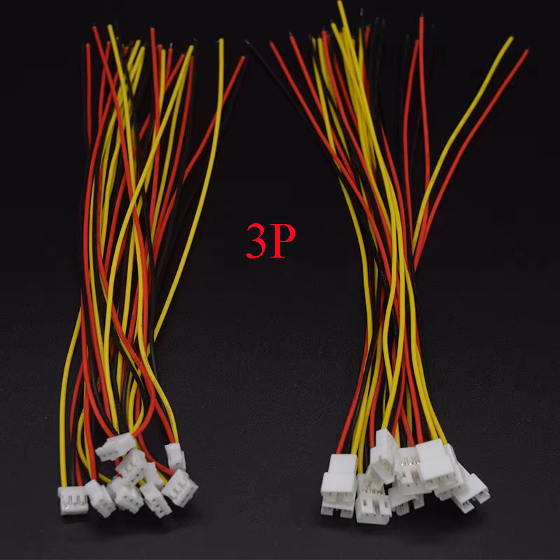 5 Paare Mini Micro JST PH Stecker Set mit Kabel, Männlich und Weiblich, 2.0mm Pitch, verschiedene Pin-Konfigurationen, Mehrfarbig - Bild 2