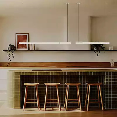 DCW Éditions In Fine LED Pendelleuchte, weiß, Höhe: 105 cm - Bild 1