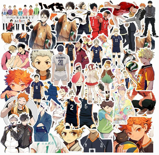 Bandai Haikyuu Anime-Aufkleber, Charaktermodell, 1-teiliges Set - Bild 1