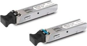 PLANET MGB-LB10 SFP Mini-GBIC Transceiver-Modul GigE 1000Base-BX LC Einzelmodus bis 10 km 1550 nm TX / 1310 nm RX in Silber - Bild 1