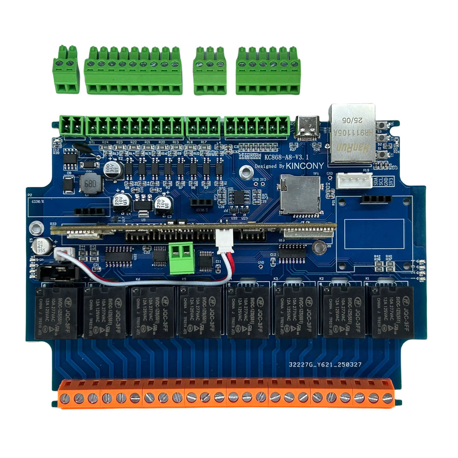 KinCony KC868-A8v3 ESP32-S3 8-Kanal-Relaismodul für Home Assistant und ESPHome mit RS485, Modbus, MQTT und HTTP für dein Smart Home DIY-Projekt - Bild 3