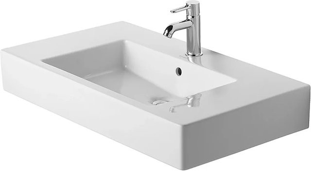 Duravit Möbelwaschtisch Vero aus Keramik in Weiß mit Überlauf, Breite: 85 cm, Tiefe: 49 cm - Bild 1