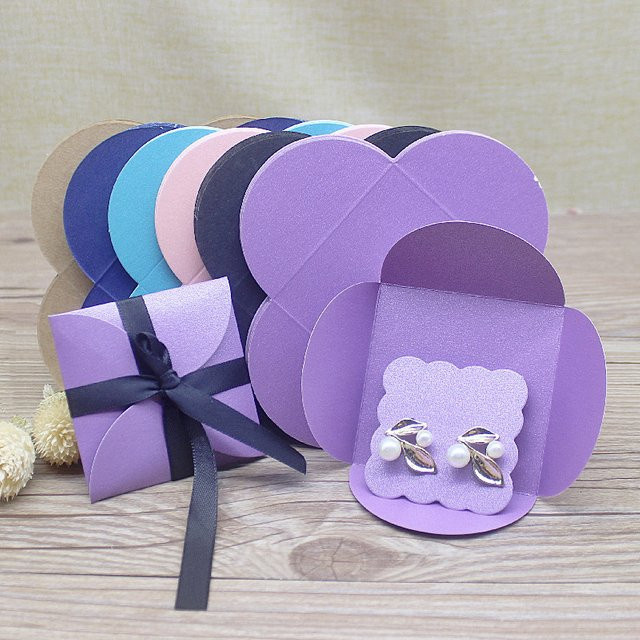 20 farbige Geschenkverpackungsboxen aus Papier für Schmuck und Halsketten in Pink und Multicolour - Bild 1