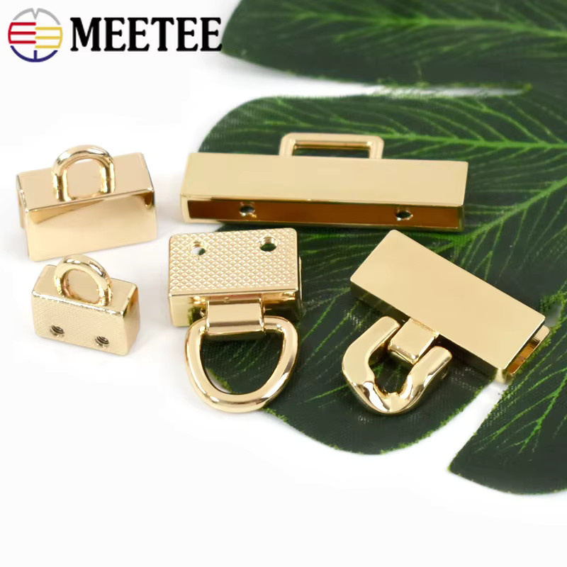 Meetee Metall Taschen Clip Schnalle in Gold für Handtaschen und Schultergurte, 4 oder 10 Stück - Bild 2