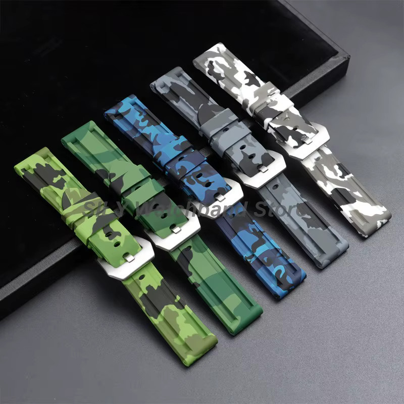 Uhrenarmband Silikon, Tarnmuster, Herren - Bild 2