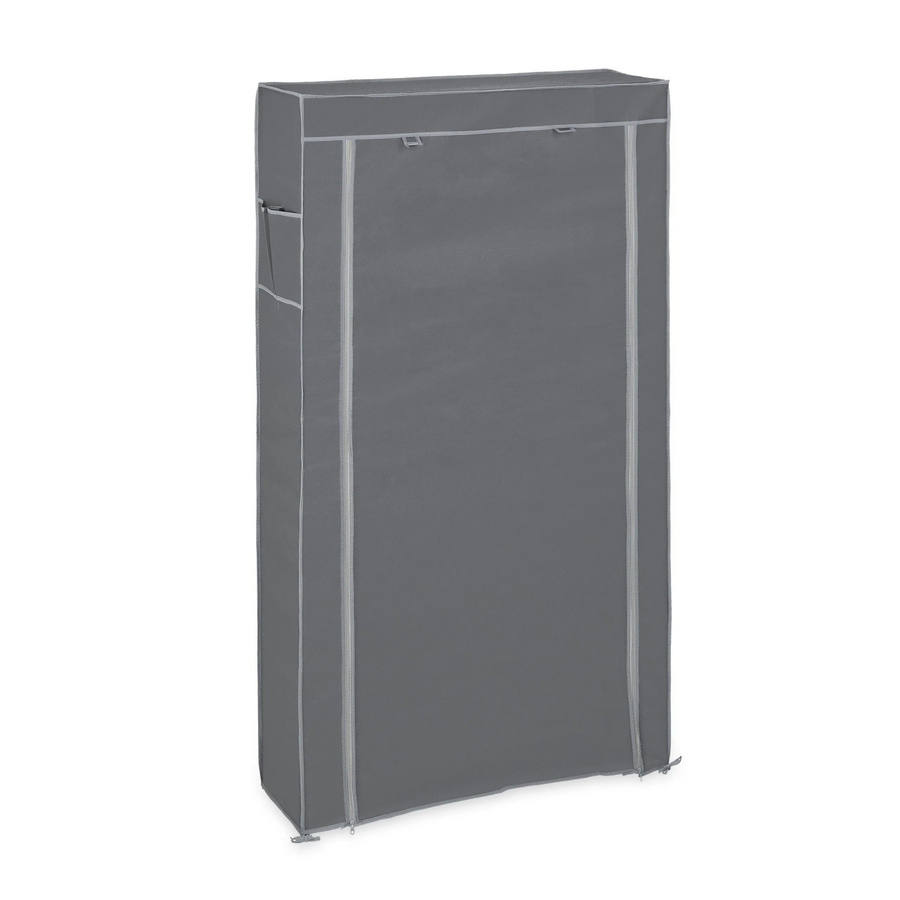 Relaxdays Schuhschrank aus Vliesstoff in Anthrazit mit 9 Fächern, H x B x T: 158 x 86 x 30 cm - Bild 2
