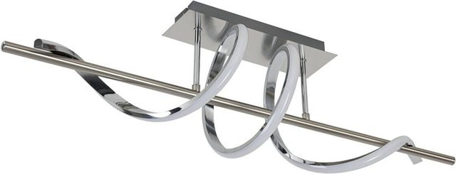 Nolo LED-Deckenleuchte Serpente in Silber, B/H/T: 80 x 24 x 22 cm - Bild 1