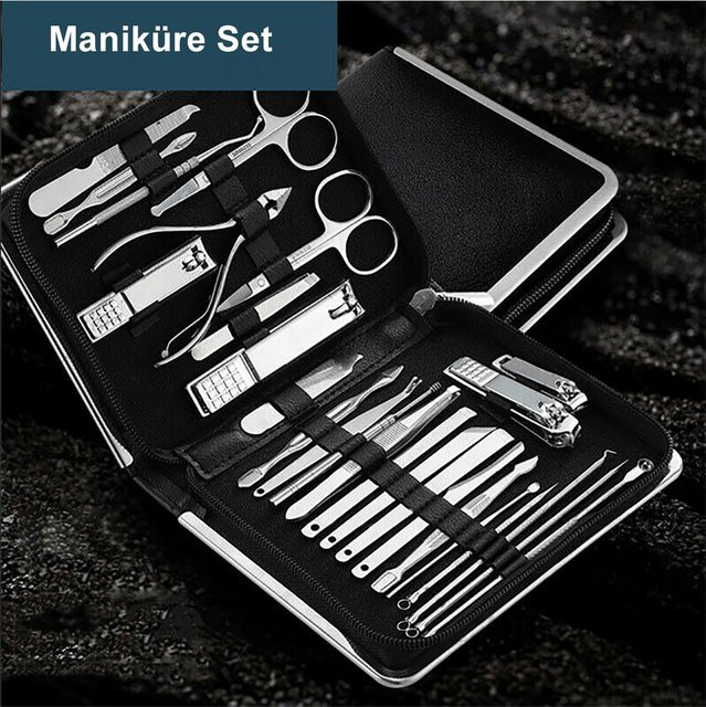 TPFBeauty Maniküre- & Pediküre-Set, 26-teilig, Rosa - Bild 1