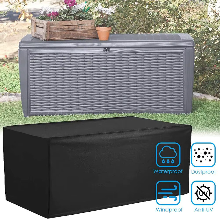 Wasserdichte und robuste Deckbox-Abdeckung von Keter in Schwarz für den Außenbereich - Bild 6