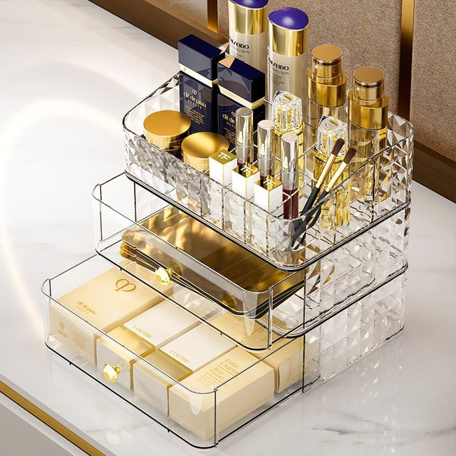 Transparente Kosmetik-Aufbewahrungsbox aus Kunststoff für Schmuck, Nagellack und Kleinigkeiten - Bild 1