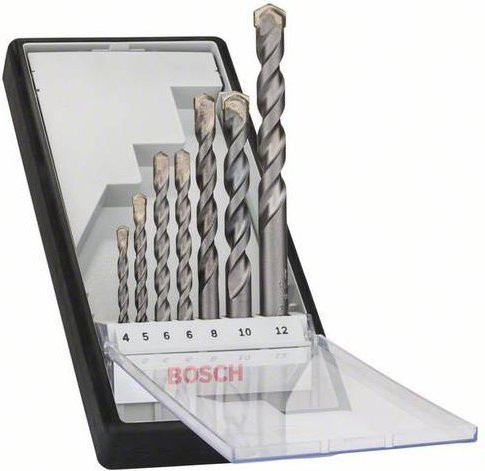Bosch Robust Line Betonbohrer-Set CYL-3 Silver Percussion 7-teilig 4-12 mm - Bild 1