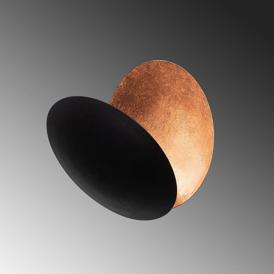 Opviq Wandleuchte Yosma-13639 in Schwarz und Kupfer aus Metall mit LED, B/H/T: 16 x 25 x 16 cm - Bild 2