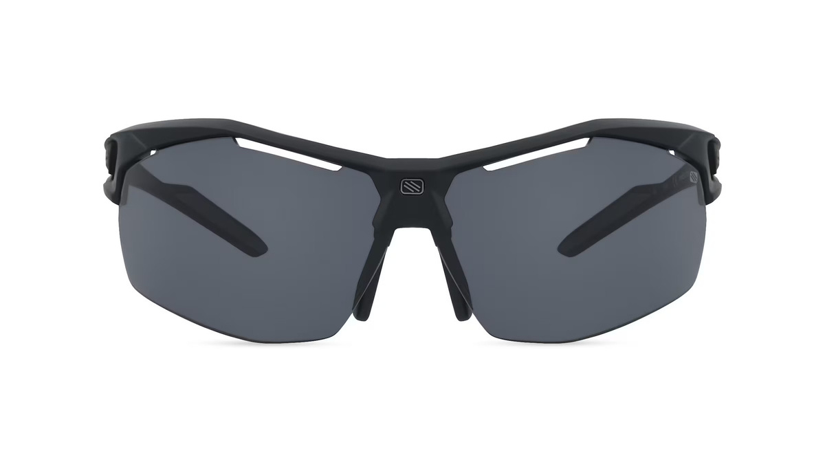 Rudy Project SQ011006-0000 SYDUS Sonnenbrille, Halbrand, Oval, Kunststoff, Unisex, schwarz, grau - Bild 1