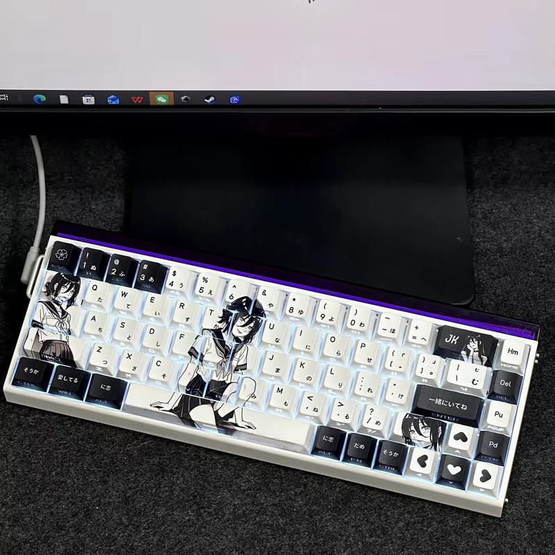 TOYOLEE Chainsaw Man Reze JK-Style Tastenkappen, 100 PBT Keycaps mit Seitengravur für mechanische Tastaturen - Bild 4