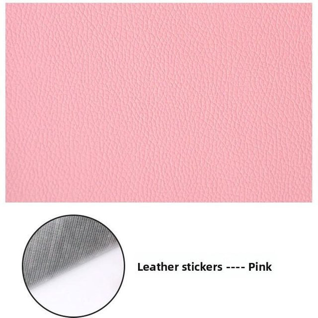 Selbstklebender Reparaturflicken aus Kunstleder von YiLi-Studio in Rosa, B/H: 30 x 100 cm - Bild 1