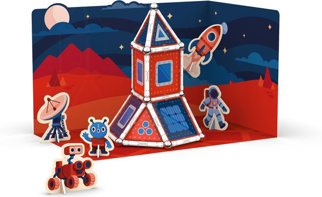 Geomag Magnetic Stories Exoloration Mars 80, Weltraum, 80-teiliges Set - Bild 1