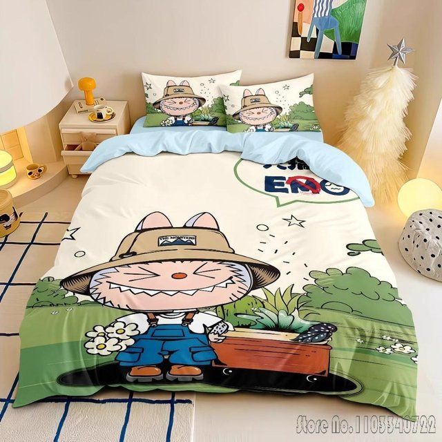 Bettwäsche-Set La-BuBu Rosa mit Bettdeckenbezug und Kissenbezug von Lodestar für Kinder, Material Mikrofaser, B/H: 140 x 200 cm - Bild 1