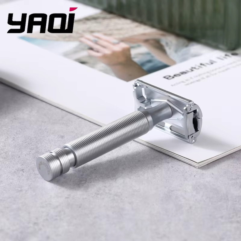 Yaqi Beard Shaver Monarch Sicherheitsrasierer, Mattchrom, Herren - Bild 2