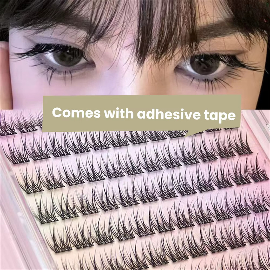 LIMEIKAI Falsche Wimpern, 120er Set, C-Curling, Fischschwanz-Design, Natürlich - Bild 3
