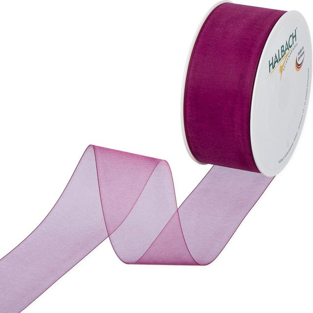Halbach Organzaband Violett Breite: 4,0 cm, Länge: 5 m - Bild 1