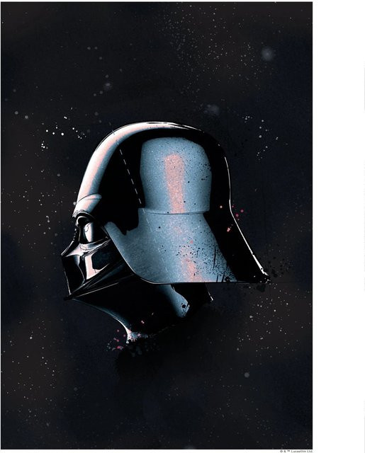 Komar Wandbild Star Wars Vader, schwarz, B/H: 30 x 40 cm - Bild 1