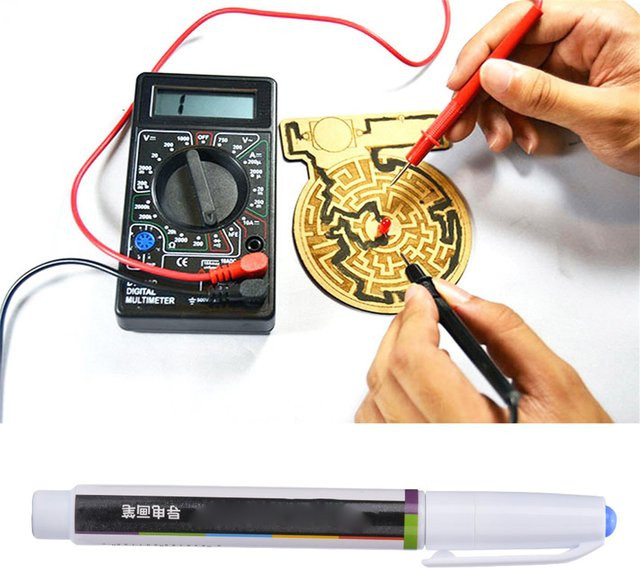 Elektronischer Reparatur-Stift mit leitfähiger Tinte für Platinen, Tastaturen und Fernbedienungen in Weiß - Bild 1