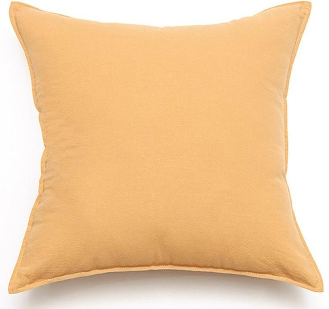 Einfarbiger Kissenbezug von JMG Clothing in Gelb aus Polyester, quadratisch, B/T/H: 45 x 45 x 0 cm - Bild 1