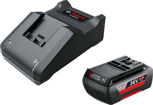 Bosch Akku-Starter-Set 36 V mit 2,0 Ah Akku und Ladegerät in Schwarz - Bild 1