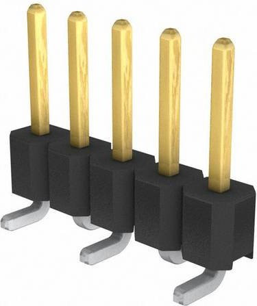 Molex Stiftleiste Standard in Schwarz und Gold mit 1 Reihe - Bild 1