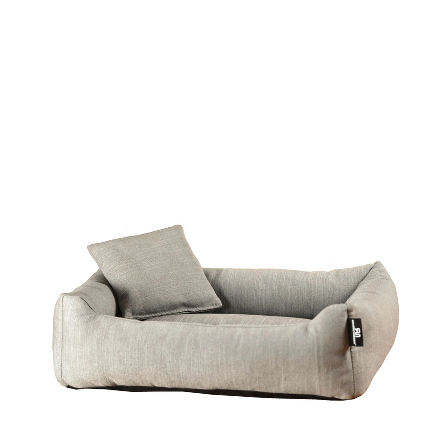 Rohrschneider Kuschelsofa für Haustiere in Grau mit abnehmbarem Bezug und rutschfester Unterseite - Bild 3