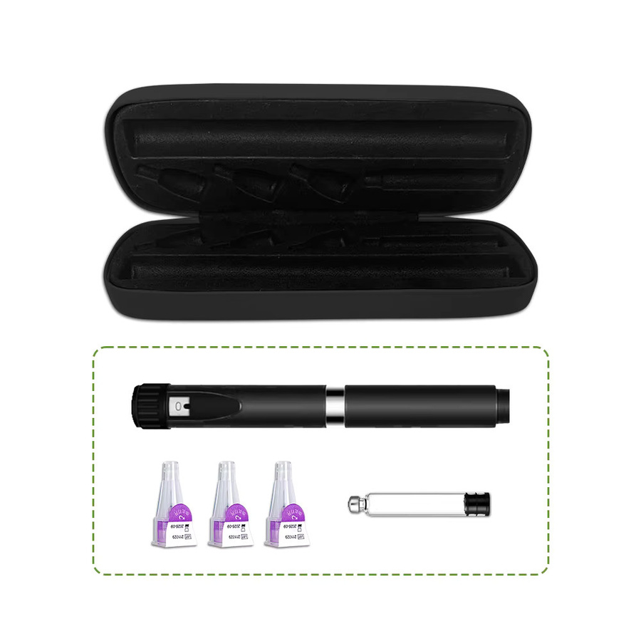 SALORIE Insulin-Pen Aufbewahrungsbox und tragbare Diabetiker-Reisetasche für Spritzen und Zubehör in Schwarz - Bild 3
