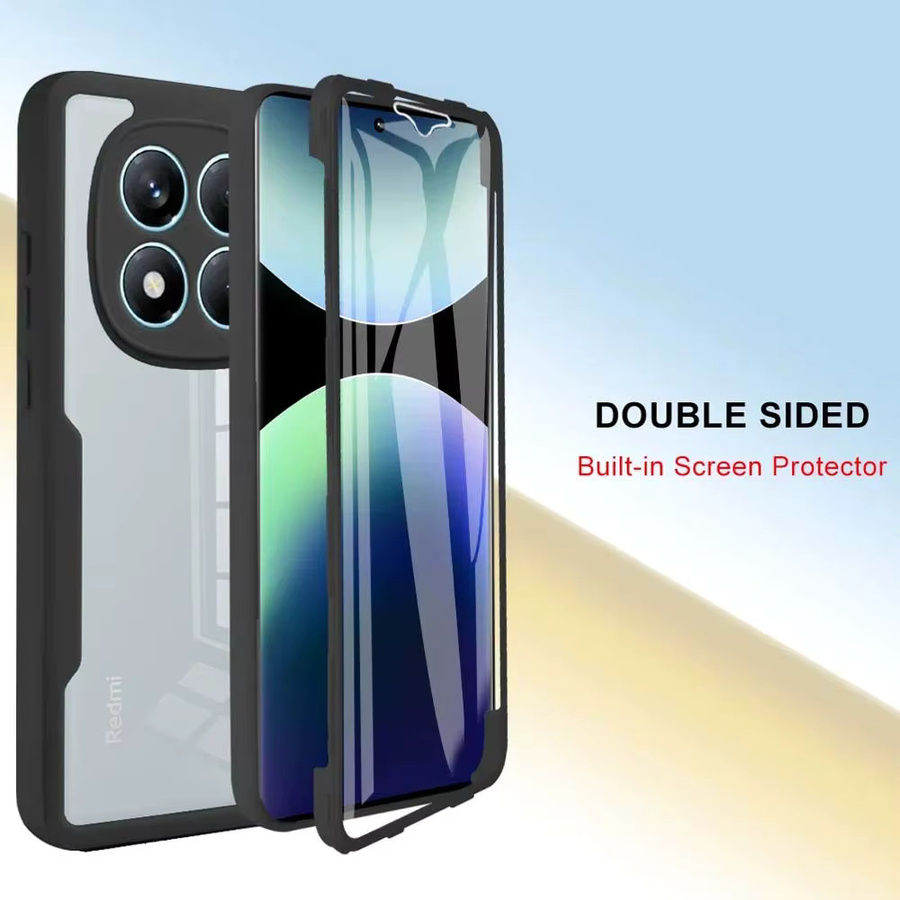 Xiaomi Redmi Note 15 Pro Stoßfeste Handyhülle mit 360 Grad Vollschutz und Displayschutzfolie in Transparent - Bild 6