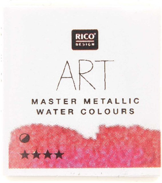 Rico Design ART Master Metallic Aquarellfarbe Magenta im halben Näpfchen - Bild 1