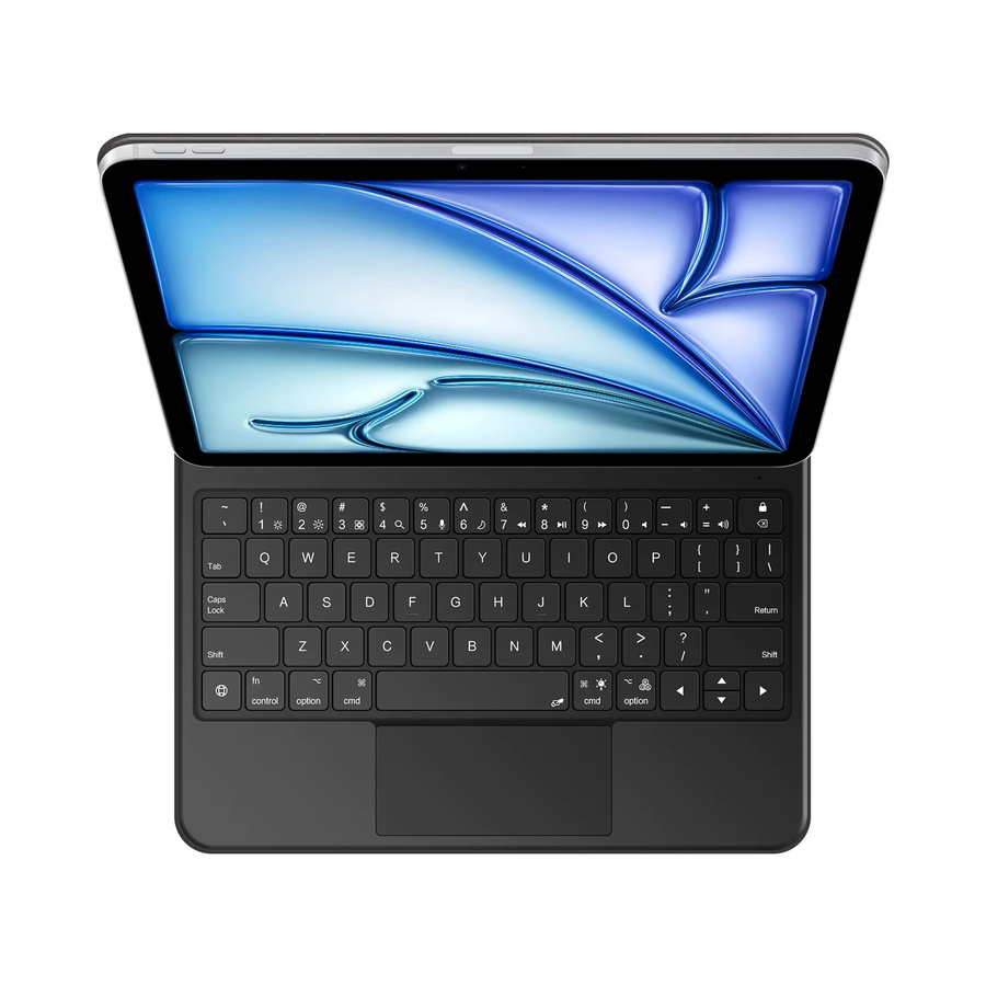 AJIUYU Smart Pogo Pin Tastaturhülle für iPad Pro und iPad Air in Schwarz - Bild 2